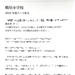 小学校受験　お受験　モンテッソーリ　願書　暁星小学校 過去問 願書 書き方 問題集 慶應義塾横浜初等部 慶應義塾幼稚舎 10枚目の画像