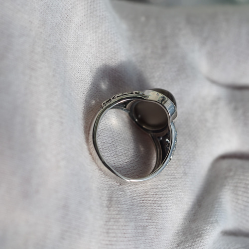 再販 グレームーンストーン14 S925Newデザインリング❀A 指輪