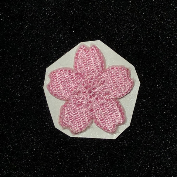 ★刺繍シール／ステッカー★　桜　２枚セット 3枚目の画像