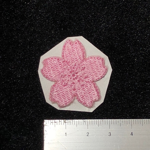 ★刺繍シール／ステッカー★　桜　２枚セット 4枚目の画像