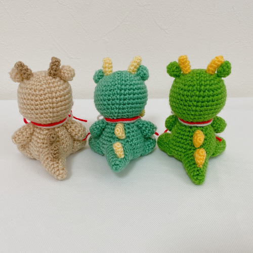 2024.辰と鏡餅の編みぐるみセット② あみぐるみ ANYF＊ 通販 16517287