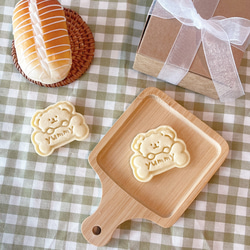 チーズレタリングクッキー型・クッキーカッターセット/ピースチーズ形