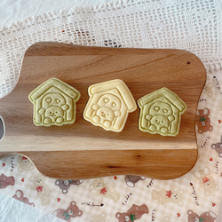 ハウス犬クッキーカッターセット / 動物キャラクタークッキースタンプ / 手作りおやつ枠 8枚目の画像