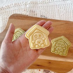 ハウス犬クッキーカッターセット / 動物キャラクタークッキースタンプ / 手作りおやつ枠 5枚目の画像