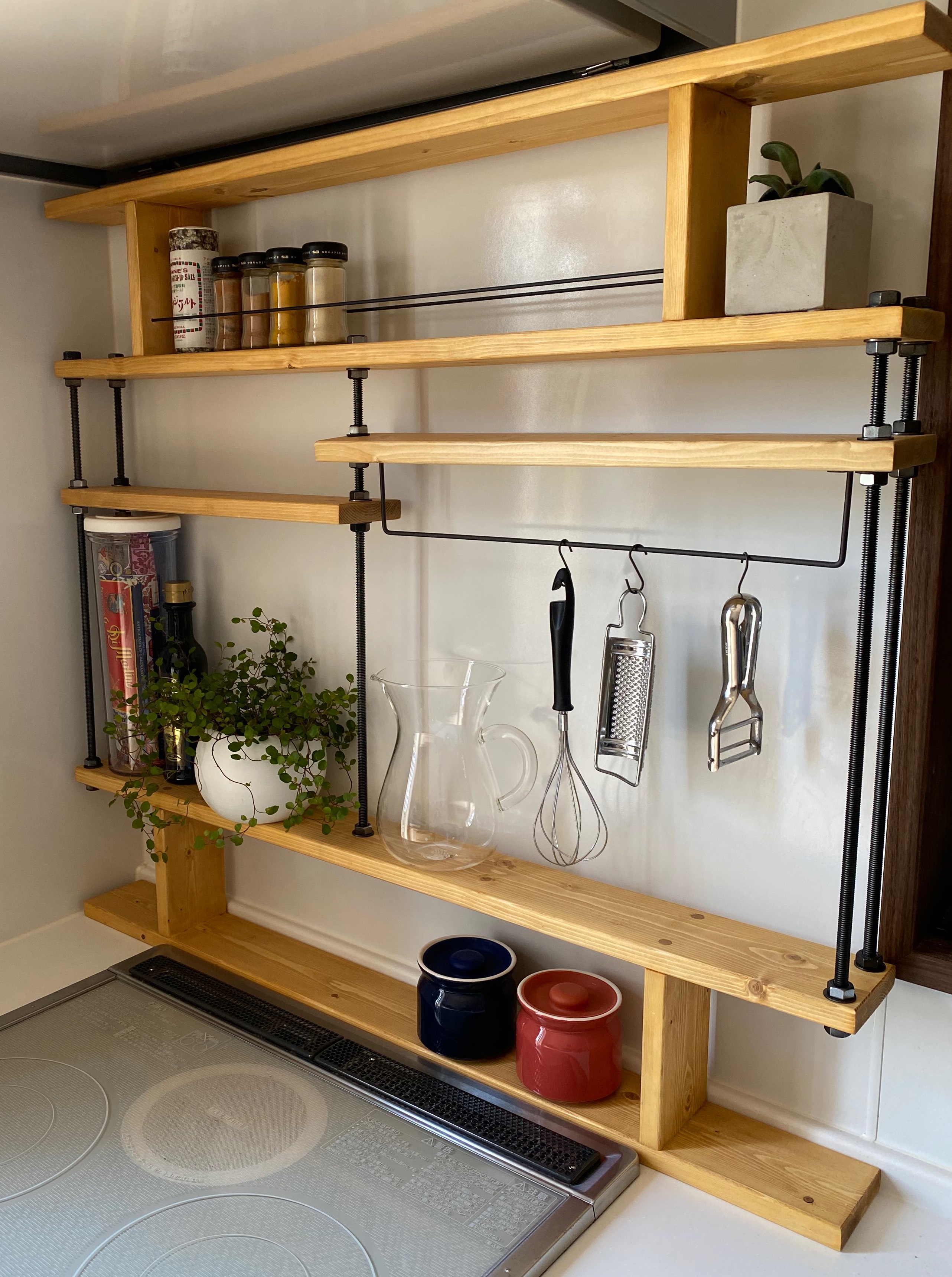 新作☆キッチンラックCentral☆モハベデザート☆窓枠インテリア☆西海岸