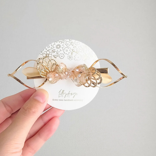 レジンヘアゴム　クリップ　3連　オレンジ　淡色　オーロラ　シェル　春夏 楽天市場】【550円福袋チケット対象】【3本入り】オーロラ加工