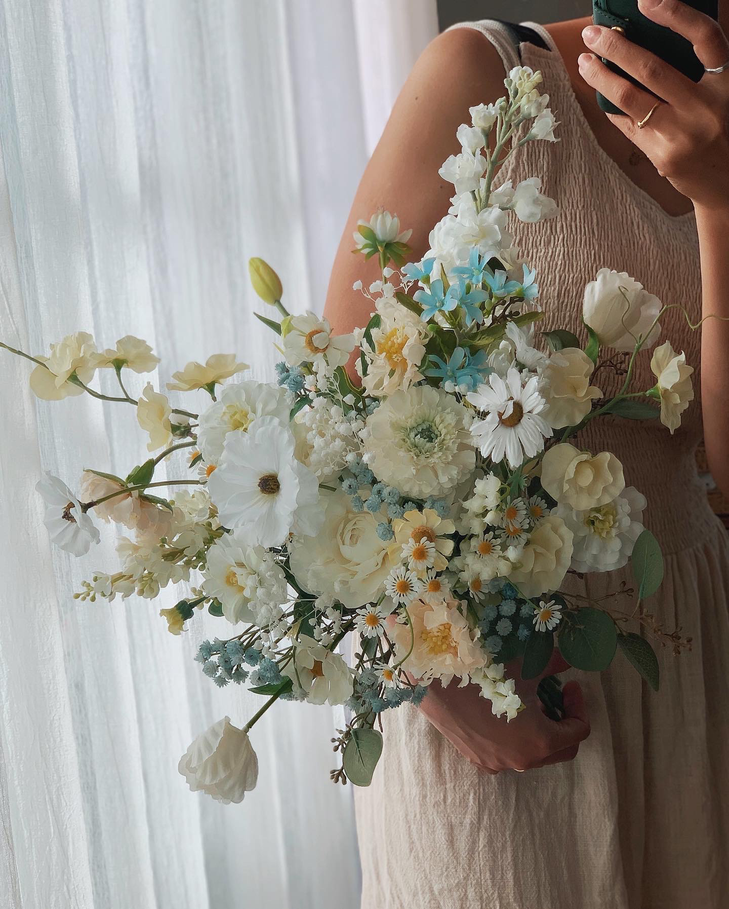 ウェディングブーケ【オーダーメイド】ブートニア　胡蝶蘭ブーケ　アンスリウムブーケ　テラコッタ　アーティフィシャルフラワー