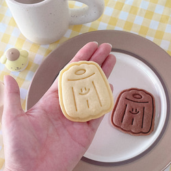 スマイルカヌレクッキーカッターセット / カフェクッキー型 / 焼き菓子スタンプ 5枚目の画像