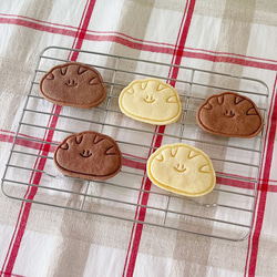 スマイルライ麦パン クッキーカッターセット/ カフェクッキー型 / 焼き菓子スタンプ 2枚目の画像