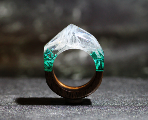 【限定作品】Nature Ring ウッドレジンリング 15号 2枚目の画像