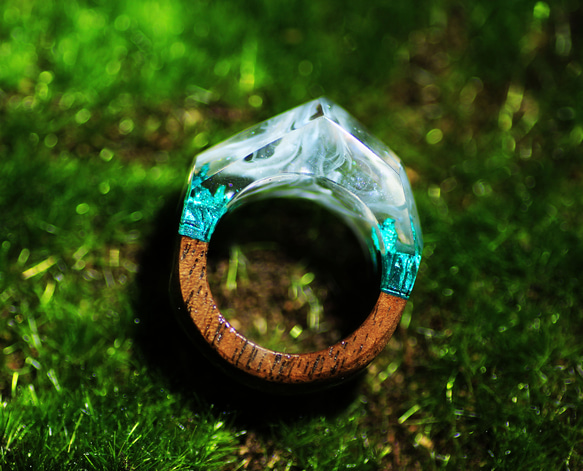 【限定作品】Nature Ring ウッドレジンリング 15号 1枚目の画像