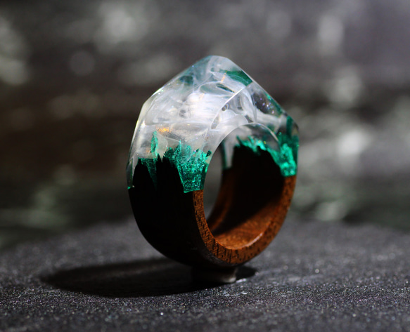 【限定作品】Nature Ring ウッドレジンリング 15号 4枚目の画像