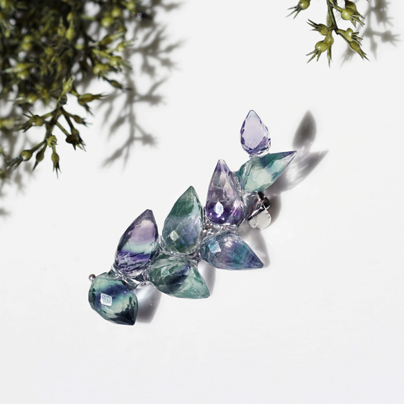 螢石葛花胸針 ~ 葛花 第1張的照片