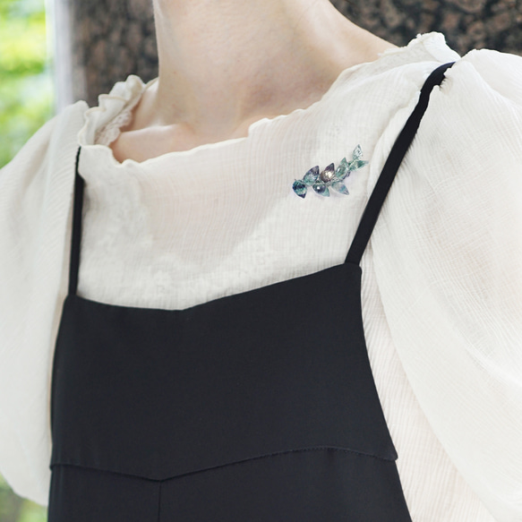 螢石葛花胸針 ~ 葛花 第7張的照片