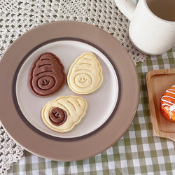 スマイルサザエパンクッキーカッターセット/ カフェクッキー型/ 製菓製パン焼き菓子スタンプ 2枚目の画像