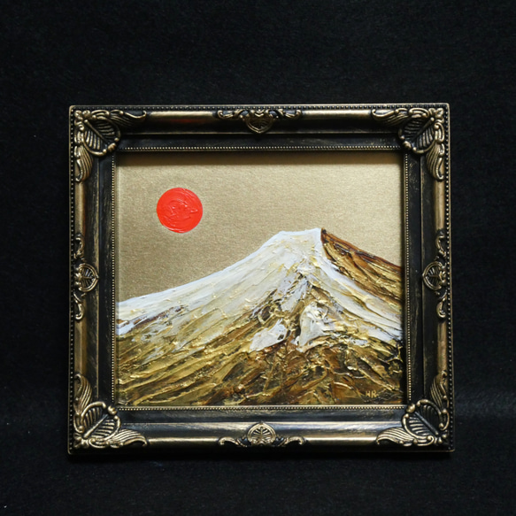 油絵 絵画【黄金富士山】 油絵 絵画 【黄金富士山】 絵画 HR 通販 15339866｜Creema