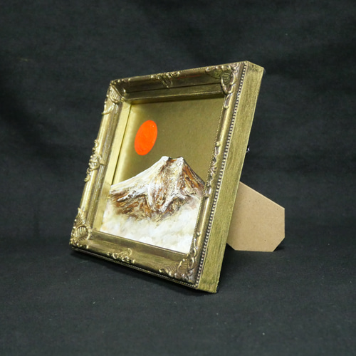 油絵 油彩 油彩画 絵 絵画 ミニ絵画【黄金富士山】 絵画 HR 通販