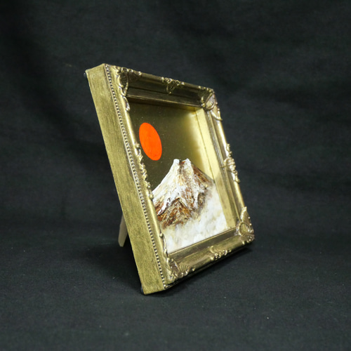 油絵 油彩 油彩画 絵 絵画 ミニ絵画【黄金富士山】 絵画 HR 通販