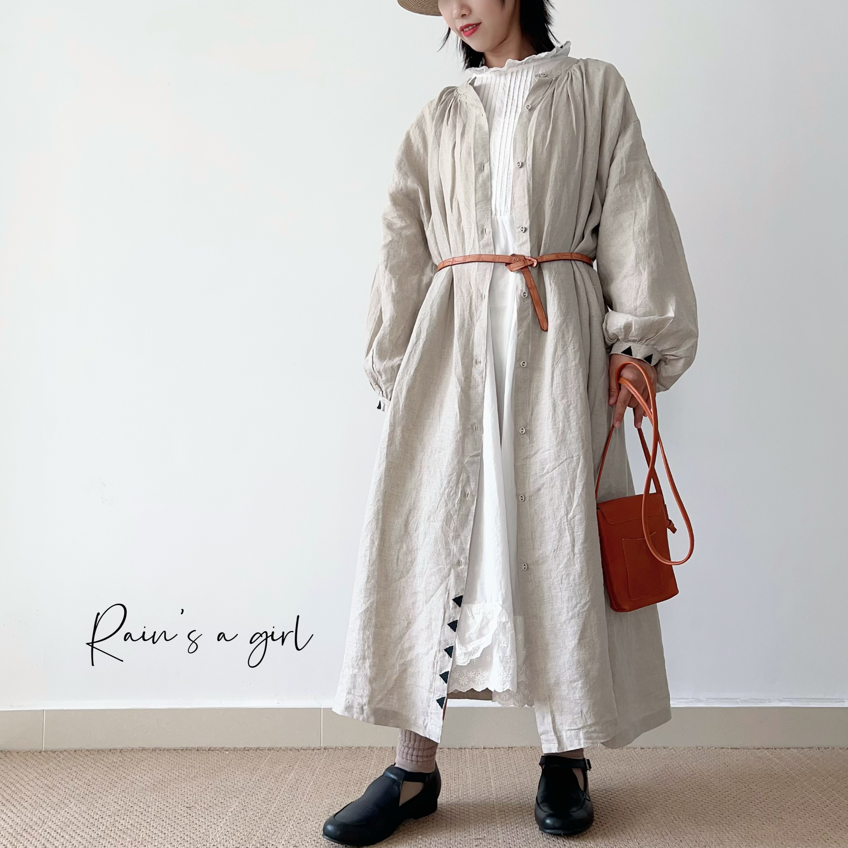 100 新品 未使用 ベージュ 刺繍 涼し ワンピース 上品 レース 記念撮影