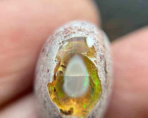 エッグ】カンテラオパール（メキシコ・マグダレナ産）57【16×11.5×8