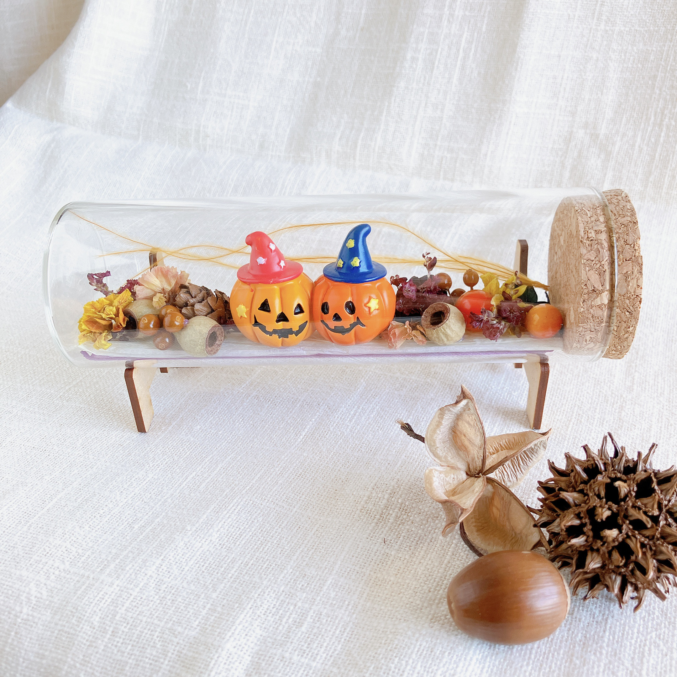 どんぐりアート♡ハロウィン＆お月見リバーシブルオブジェ＆BIGハロウィンオブジェ どんぐりアート♡ハロウィン＆お月見リバーシブルオブジェ＆BIG