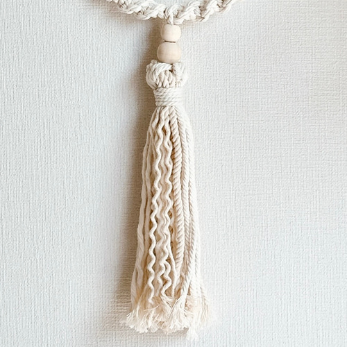 月のマクラメタペストリー☽◌ ムーンタペストリー マクラメ タッセル