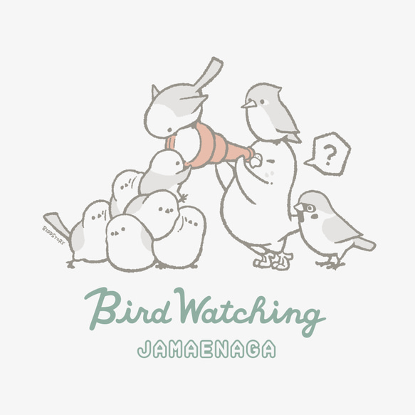 Tシャツ（JAMAENAGA / BIRD WATCHING / セキセイインコ） 3枚目の画像