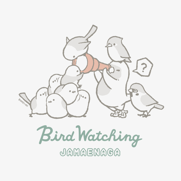 Tシャツ（JAMAENAGA / BIRD WATCHING / コザクラインコ） 3枚目の画像