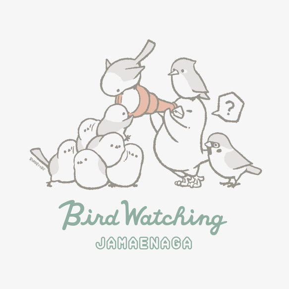 Tシャツ（JAMAENAGA / BIRD WATCHING / 文鳥） 3枚目の画像