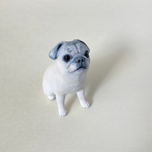 ダンプママです。パグ犬3兄弟　エコクラフト クラフトバンド　小物入れ ダンプママ様専用です。パグ犬3兄弟 エコクラフト クラフトバンド 小物入れ