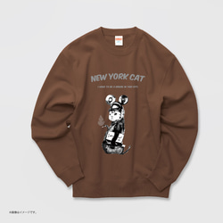 「NYの猫」/しっかりコットン生地スウェット 3枚目の画像