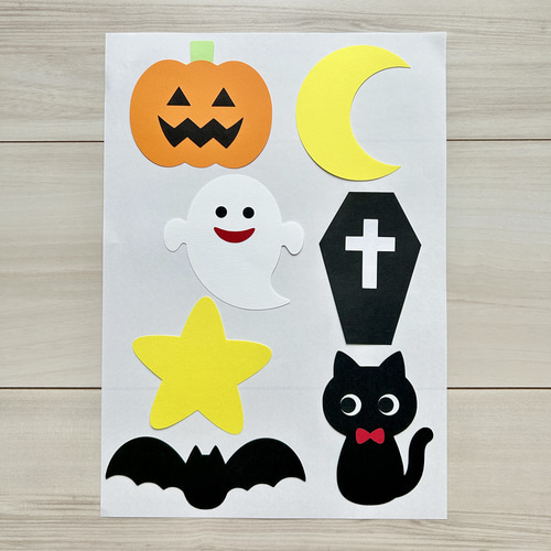 ハロウィン 吊るし飾り 壁面飾り 切り絵 ふわぽん 通販 16518822