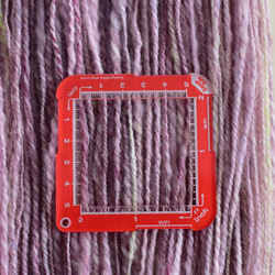 tenna + 手つむぎ毛糸 手紡ぎ糸 メリノウール100%　藤色 約45g #5065 7枚目の画像