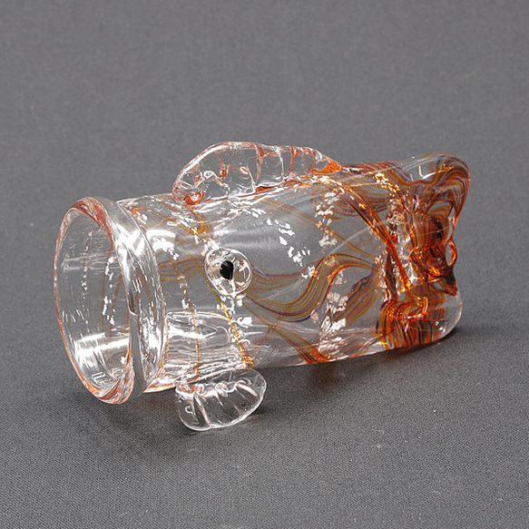 端午の節句【こいのぼり 赤】手作り Glass Studio Uka yamanokami-307 20KOI-2 3枚目の画像