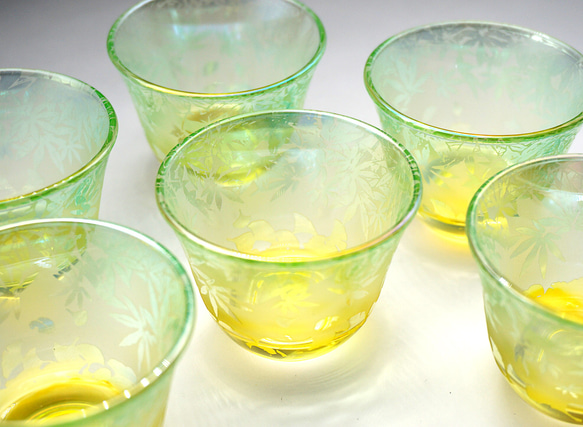 【再販】若紅葉と銀杏のお猪口 11枚目の画像