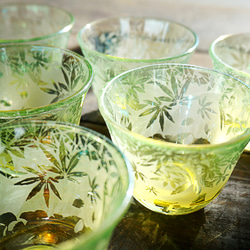 【再販】若紅葉と銀杏のお猪口 8枚目の画像