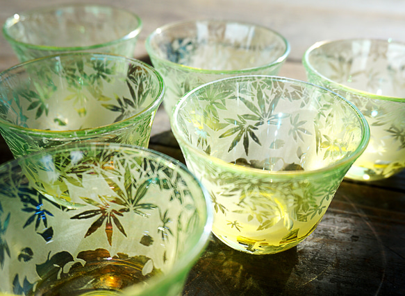 【再販】若紅葉と銀杏のお猪口 8枚目の画像