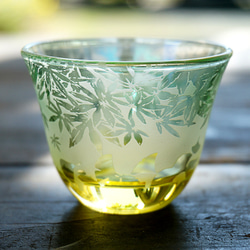 【再販】若紅葉と銀杏のお猪口 2枚目の画像