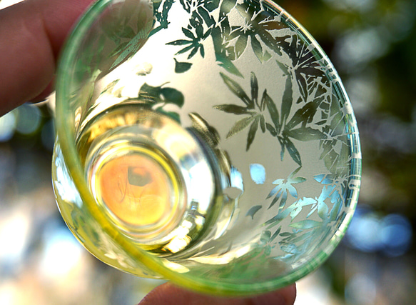 【再販】若紅葉と銀杏のお猪口 4枚目の画像