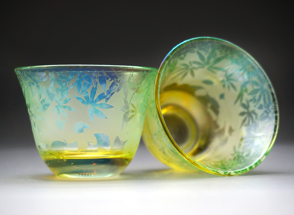 【再販】若紅葉と銀杏のお猪口 9枚目の画像