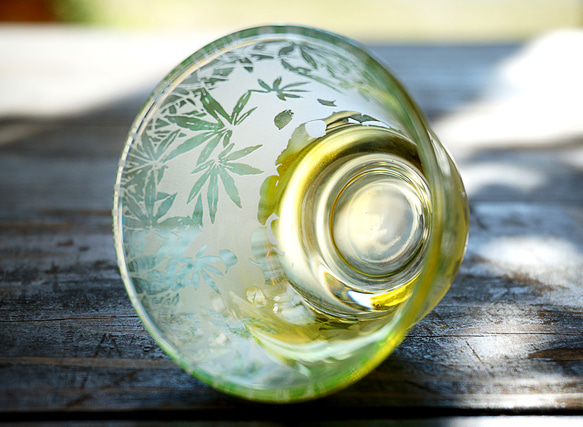 【再販】若紅葉と銀杏のお猪口 5枚目の画像