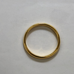 K24 純金　幅2.5mm 甲丸リング　指輪　シンプルリング　メンズリング　レディースリング 2枚目の画像