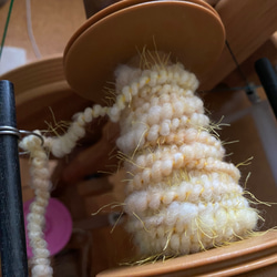tenna + ひよこのようなアートヤーン textured yarn 手つむぎ毛糸 手紡ぎ糸 約10g　#5056 5枚目の画像