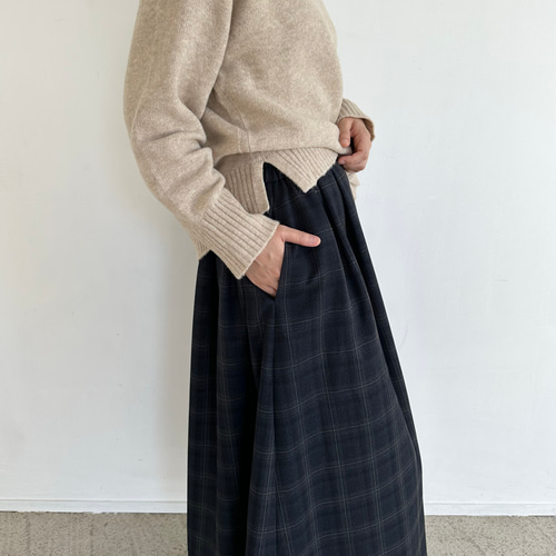 45R☆ウールジャガードのフレアースカート/ネイビー♪ 春のオケージョンシーンに◎】花柄ふくれジャガード フレアスカート