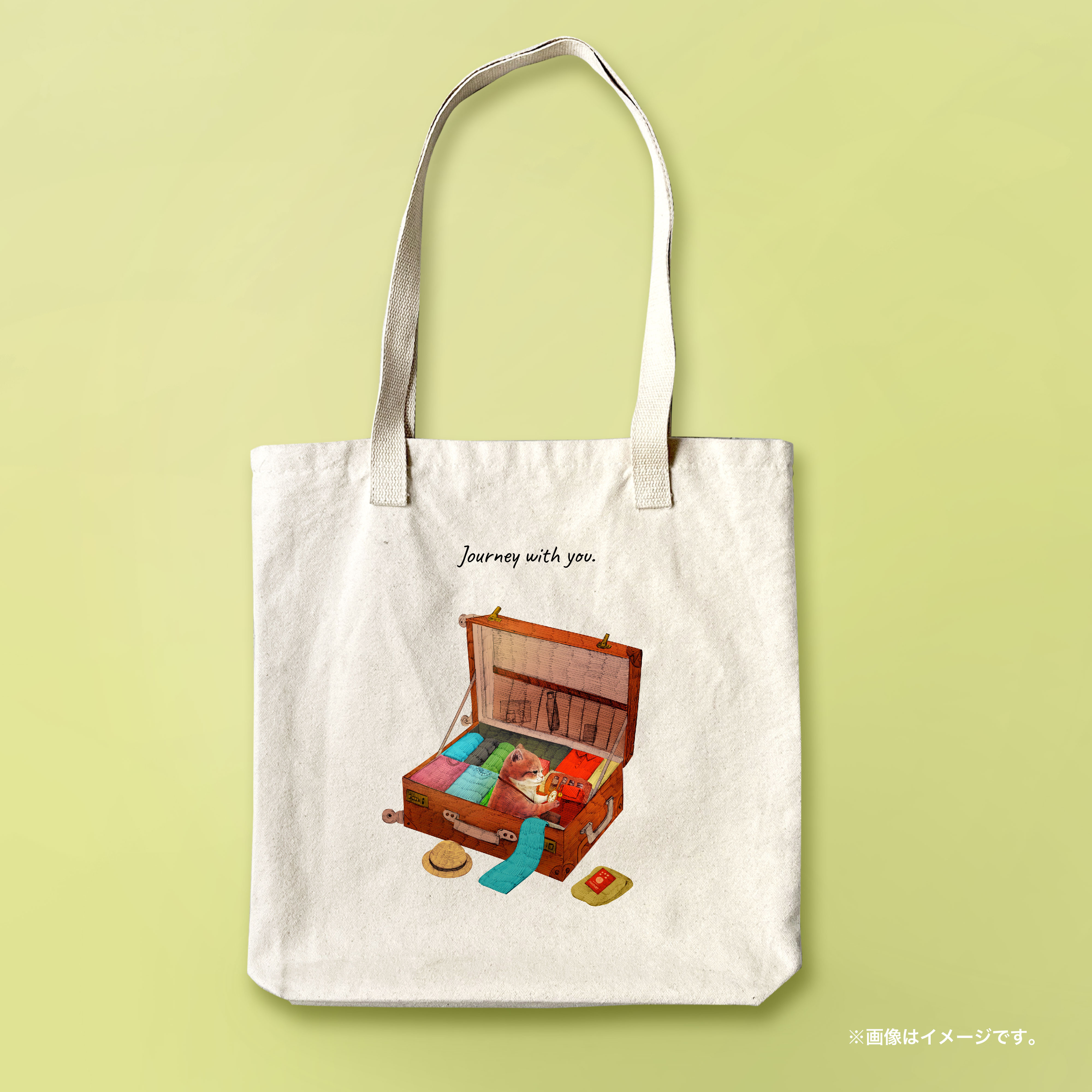 Journey with you 一緒にいく気のネコ」 アーバントートバッグ