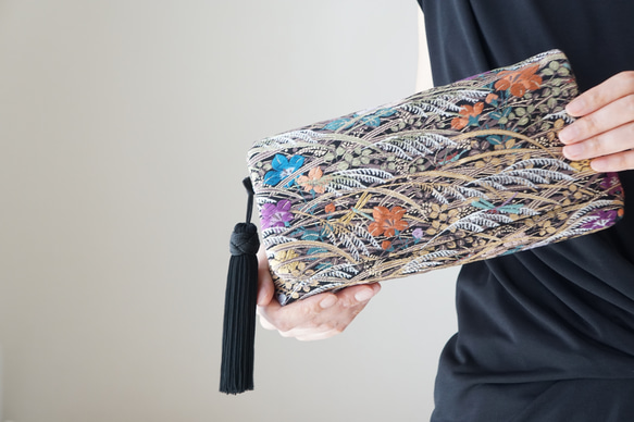 ハンドメイド 帯リメイクバッグ ハンド バッグ 2way #409 ハンドメイド