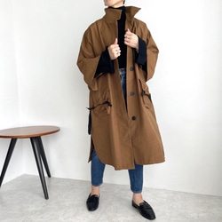 レイヤードハイネックコート(キャメル) コート MELUMO 通販 16520202