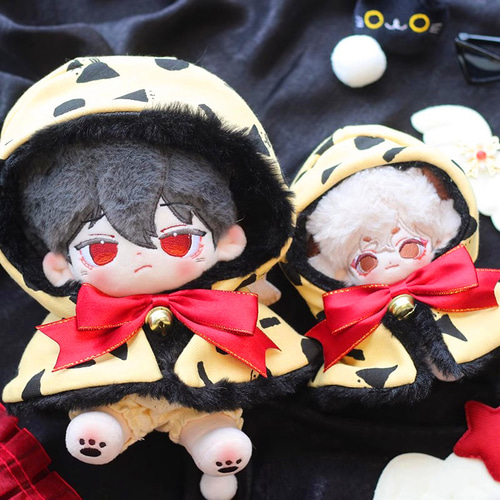10/20cmぬいぐるみ服 着せ替えぬいぐるみ 黒猫ちゃんマント ぬい 10/20cmぬいぐるみ服 着せ替えぬいぐるみ 黒猫ちゃんマント ぬい