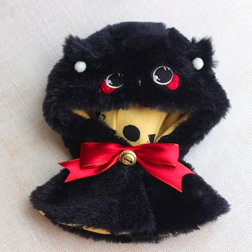 10/20cmぬいぐるみ服 着せ替えぬいぐるみ 黒猫ちゃんマント ぬい 10/20cmぬいぐるみ服 着せ替えぬいぐるみ 黒猫ちゃんマント ぬい