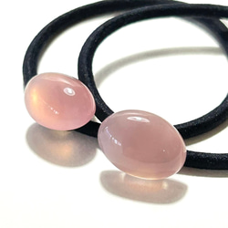 【ゴム交換可能】大きめフローライトのヘアゴム✩.*˚天然石×ヘアゴム ゴム交換可能】大きめフローライトのヘアゴム✩.*˚天然石